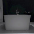 47" Japanese Soaking Freestanding Bathtub, Stone Resin Deep Soaking Bathtub by Tubcraft