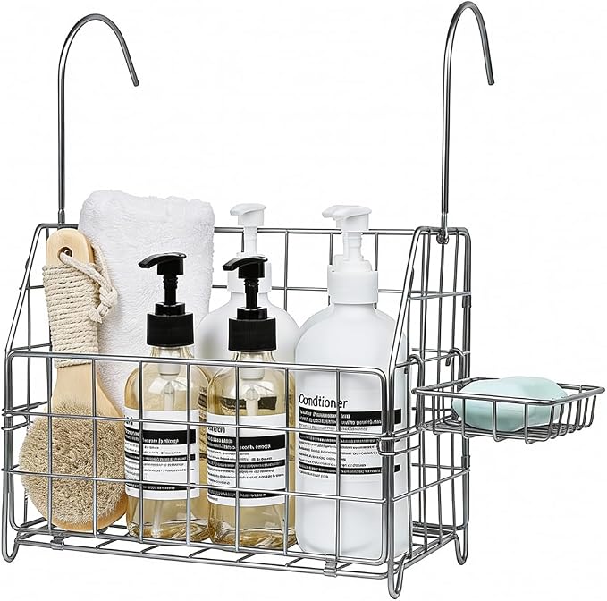 Large Rustproof Shower Caddy Hanging, 304 Stainless Steel Hanging Shower by IntreLife