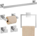 TQKAG Brushed Nickel Bathroom Hardware Accessories Set 5 Pieces, Double Post by TQKAG
