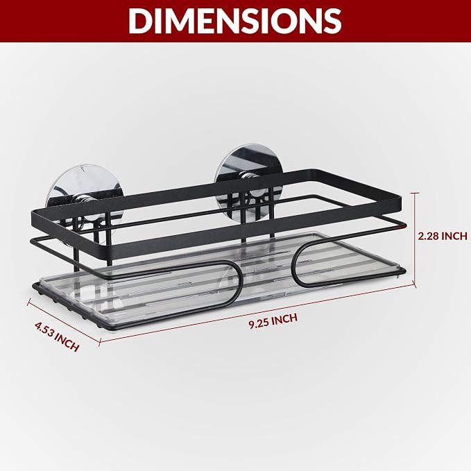 2-Pack Corner Shower Caddy – Rust-Resistant Wall-Mounted Bathroom Organizer - Image 2