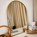 HARRITPURE 2Pcs Arched Bathroom Mirror ​Wall Mounted Mirror Aluminum Alloy Frame by HARRITPUREHome