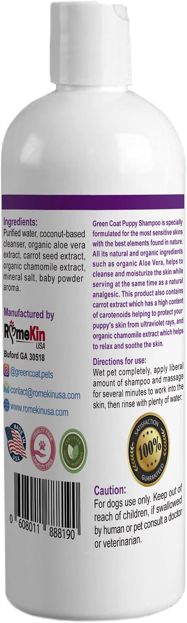 Natural Shampoo for Puppy |Formulated for The Most Sensitive Skin | 100% - Image 2