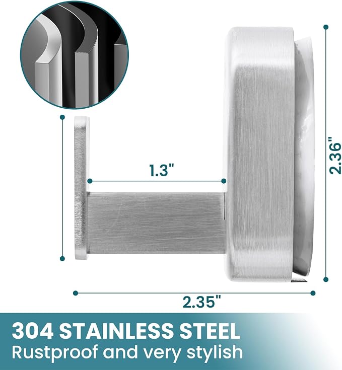 TAILI Patented Strong Suction Cup Hook, Thickened 304 Stainless Steel Bathroom - Image 5