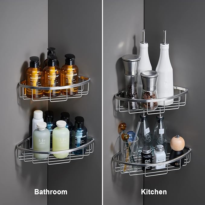 Corner Shower Caddy Organizer, SUS304 Stainless Steel Heavy Duty Rust-Proof - Image 5