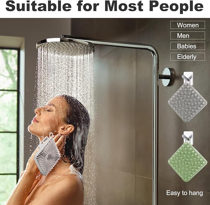 Silicone Body Scrubber, Silicone Loofah Double-Sided Body Brush, Silicone - Image 2