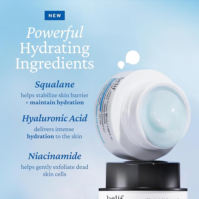 belif Aqua Bomb – Daily Niacinamide Hydrating Moisturizer, Lightweight Plumping - Image 3