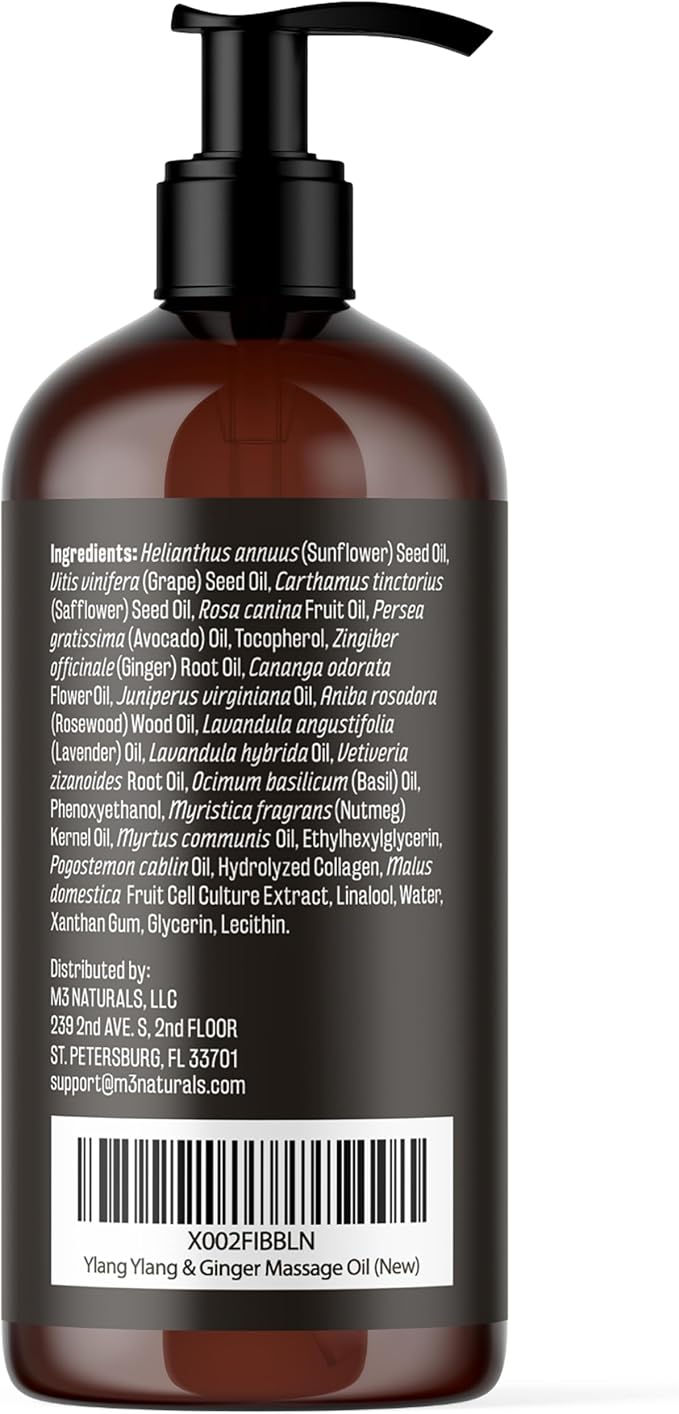 Ylang Ylang + Ginger Lymphatic Drainage Massage Oil – - Image 2