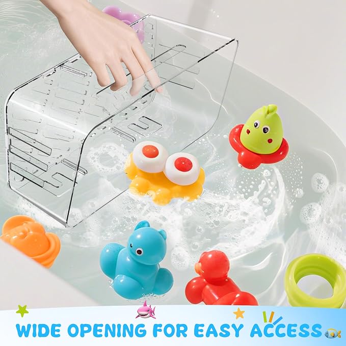 Lysam Bath Toy Storage 2 Packs, Large Bath Toy Holder - Image 9