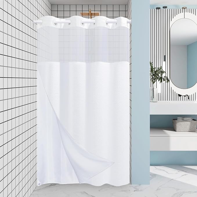 Stall No Hook Shower Curtain by EUTXL