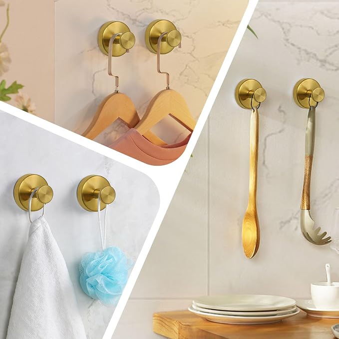 Suction Cup Hooks for Shower, Heavy Duty Wreaths Hangers for Glass Door Window - Image 6