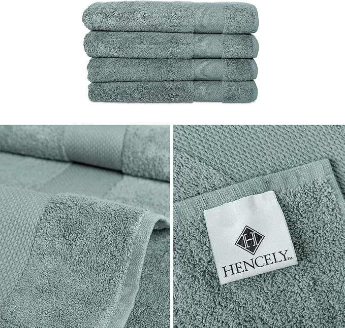 Hencely Premium Bath Towel Set of 4-28x58 Inches - Image 3