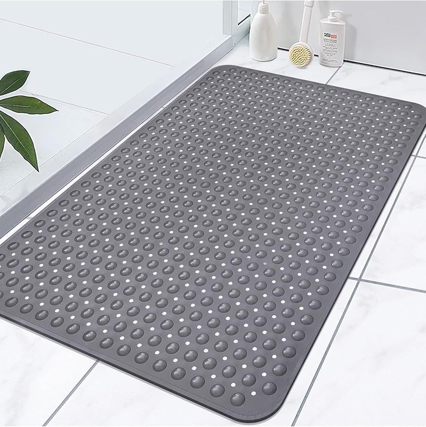 Extra Large Shower Mat, Yonala 47.2 x 31.5 Inch Non Slip Shower Mats by Yonala