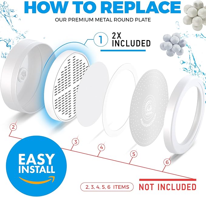 AquaHomeGroup 20-Stage Shower Filter Replacement Cartridge & Vitamin C + E + A - Image 3