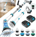 1500RPM Electric Spin Scrubber, 8 Brush Heads Electric Scrubber by Fimilo