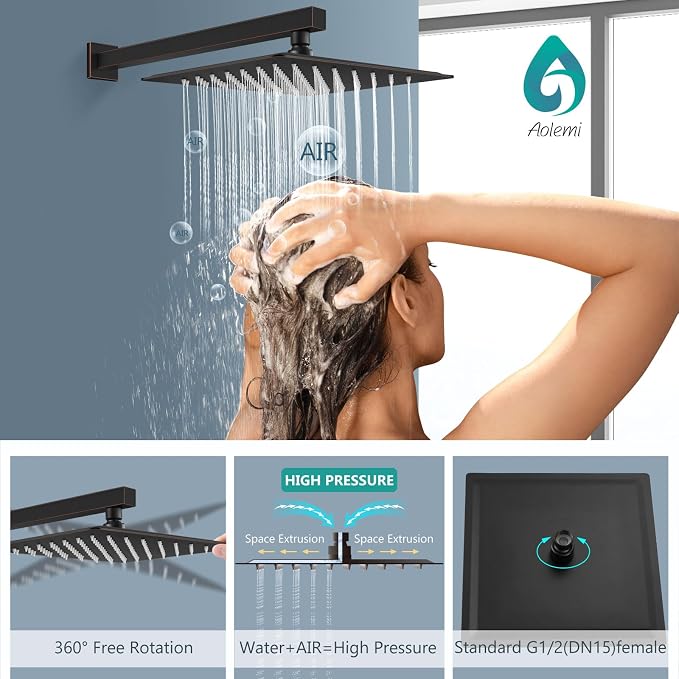 Aolemi Shower Faucet Set, High Pressure Shower System - Image 8