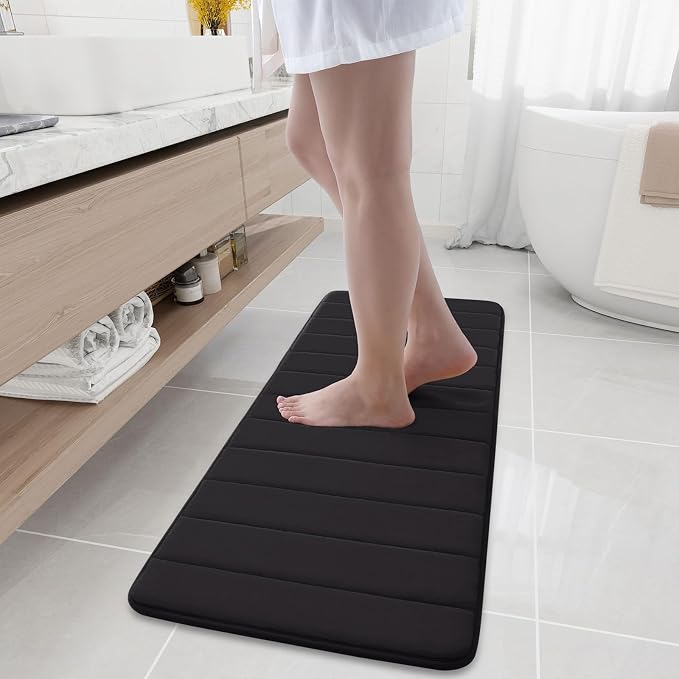 Buganda Memory Foam Bath Mat, Ultra Soft and Non-Slip Bathroom Rugs, Water by Buganda