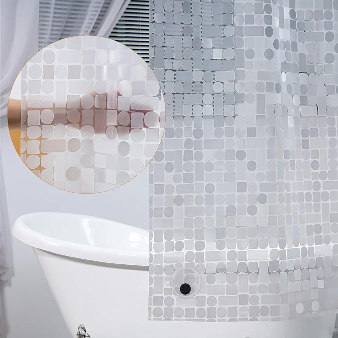 WELTRXE Extra Long Shower Curtain Liner, 72 x 78 Inch EVA 8G Waterproof Plastic - Image 6