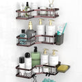 Corner Shower Caddy Organizer Shelf: Adhesive No Drilling Shower Rack Bathtub by AKTECKE