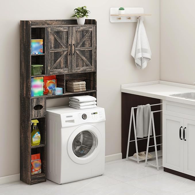 Over The Toilet Storage Cabinet, Farmhouse Storage Cabinet Over Toilet - Image 6