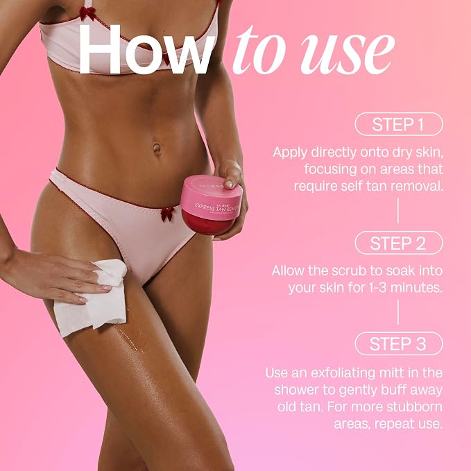 Bali Body Express Tan Remover | Self Tanner Remover & Exfoliating Body Scrub | - Image 6