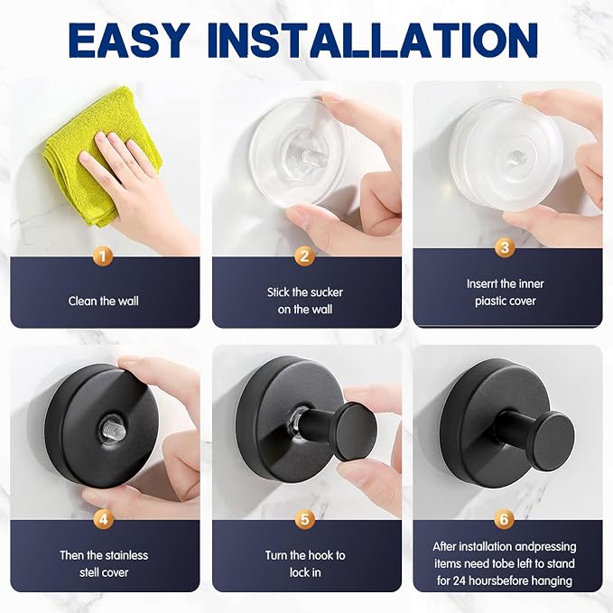 Removable & Reusable Suction Cup Hooks - Image 6