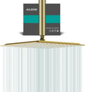 Square Rain Shower Head, High Flow Stainless Steel, Work by AULEEND