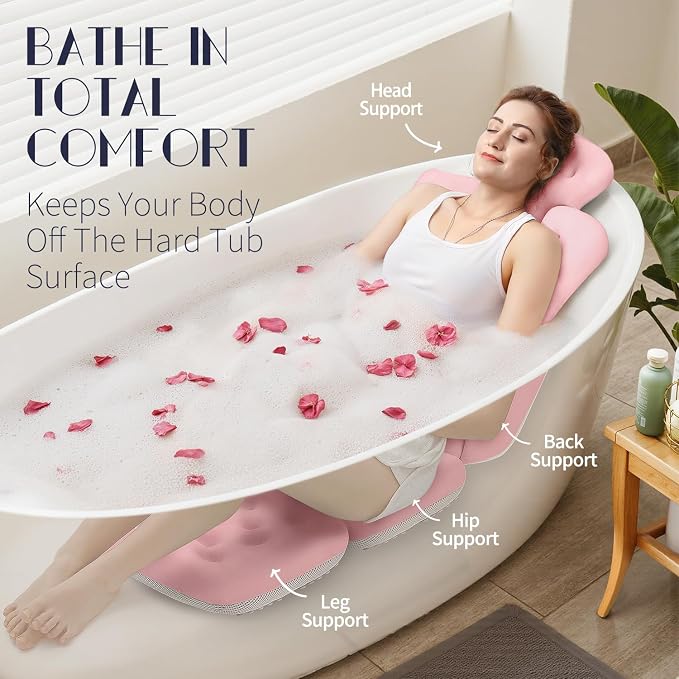 Full Body Bath Pillow for Bathtub, Thick Bathtub Cushion - Image 3