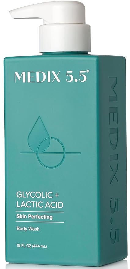 Medix 5.5 Glycolic Acid + Lactic Acid Exfoliating Body Wash Gel | KP Bump by Medix55