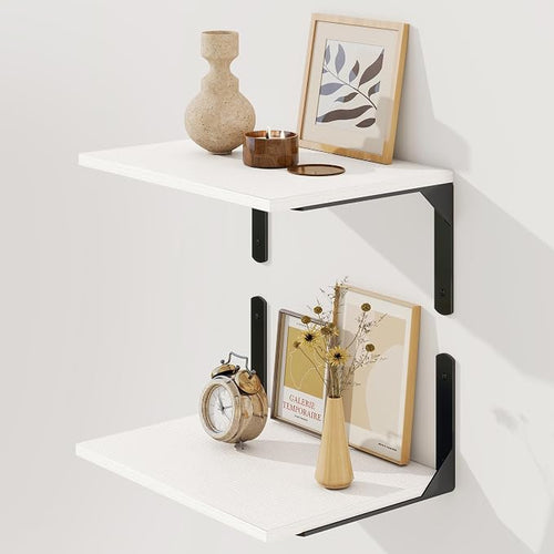 16" W x 12" D White Floating Shelves by FunMemories