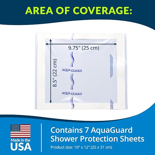 TIDI 50011-PKG AquaGuard Sheet – 10” x 12” – – Shower Protection Sheet – - Image 2