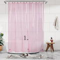 Barossa Design Clear Pink Long Shower Curtain Liner 78" Height by BarossaDesign