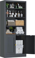 Tall Bathroom Storage Cabinet, Freestanding Linen Cabinet by VASAAOSD