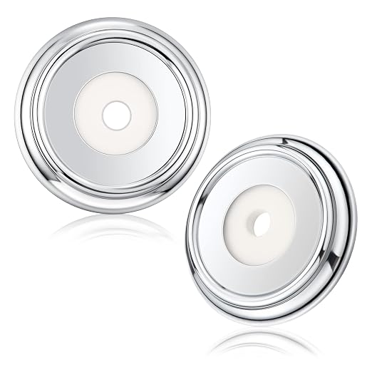 Enhon 2 Pack Metal Tub Spout Cover Ring, Bathroom Faucet Remodeling Wall Plate by Clickhere