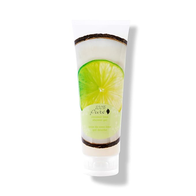 100% PURE Coconut Lime Shower Gel Natural Foaming & Hydrating Body Wash by 100Pure