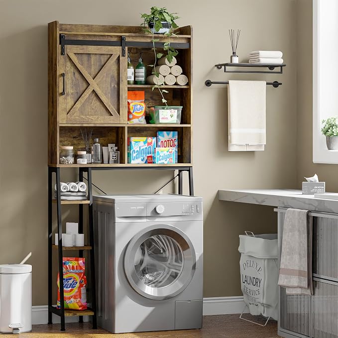 Farmhouse Storage Cabinet Over Toilet - Image 6
