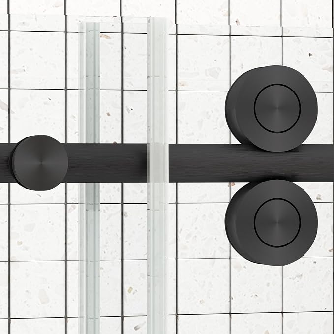 Sunrosa 60" W x 60" H Frameless Tub Shower Door, Sliding Tub Door - Image 4