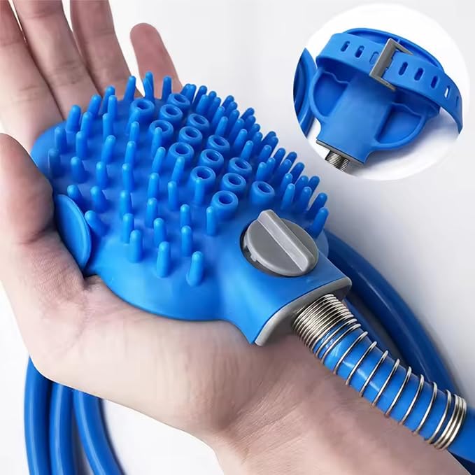 Pet Shower Brush Sprayer Dog Bath Sprayer Cat Grooming Tool – Adjustable Wrist - Image 4