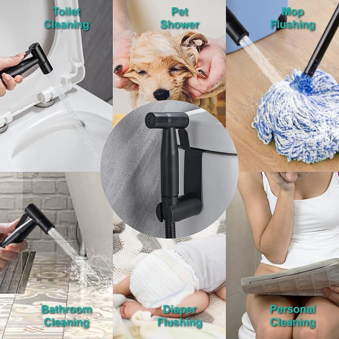 BARROCK Handheld Bidet Sprayer for Toilet, Stainless Steel Metal Made Baby - Image 8
