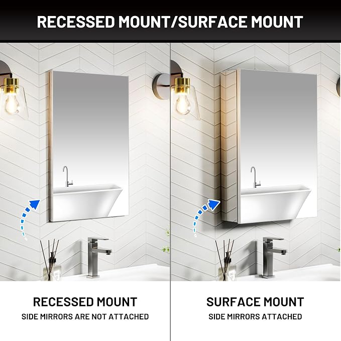 16 x 24 Medicine Cabinet Mirror - Image 5