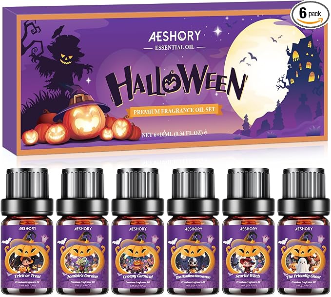 Halloween Fragrance Oil Set, Fall Essential Oils by AeshoryLiveLikePoetry