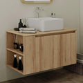 Bathroom Vanity, Natural Color Wall-Mounted Bathroom Vanity by Chyanmoo
