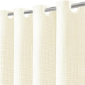 Inhousolu No Hook Waffle Weave Shower Curtain by INHOUSOLUHOMEDECOR