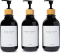 MaisoNovo Refillable Shampoo and Conditioner Bottles | 16.9 fl oz Set of 3 by MaisoNovo-TheArtofSustainableLiving