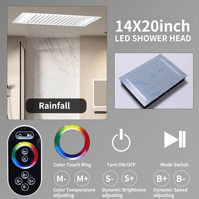 Shower System Chrome Shower Faucet Set - Image 4