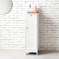 Slim Bathroom Storage Cabinet, Freestanding Narrow Floor Cabinet by Unknown