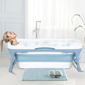 56” Portable Bathtub for Adults, Large Foldable Collapsible Tub by Unknown