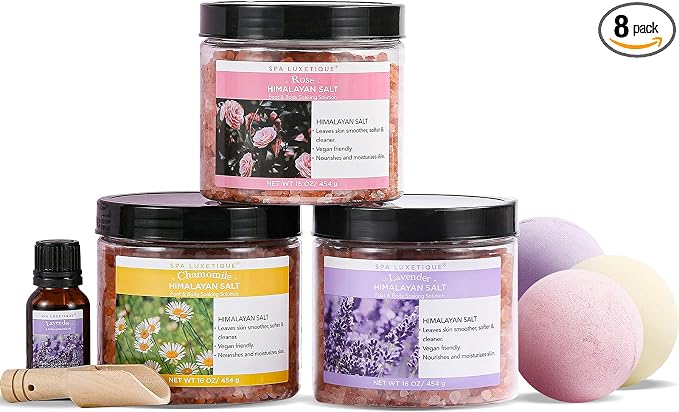 Spa Luxetique Epsom Salts for Soaking, 3.17lbs Bath Salts Gifts by spaluxetique