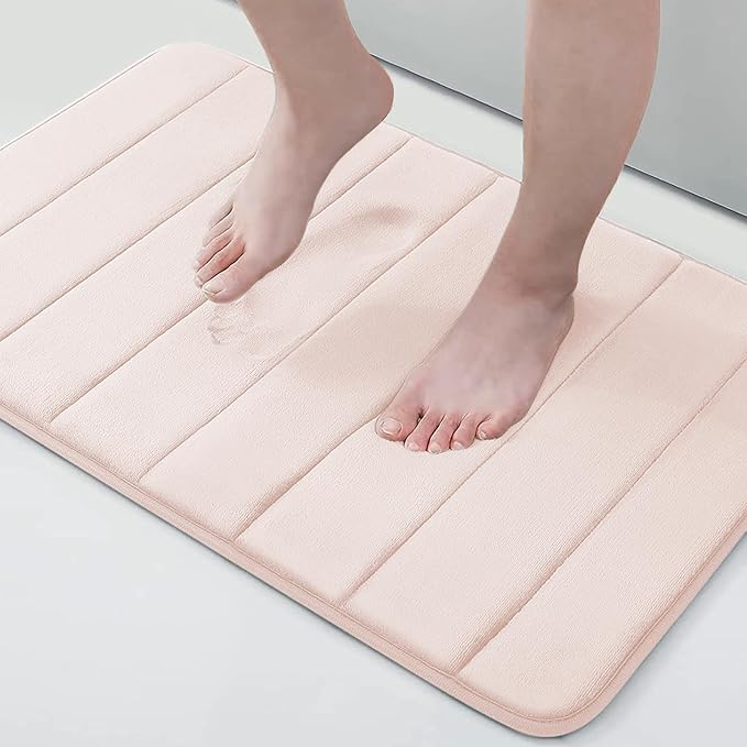 Buganda Memory Foam Bath Mat, Ultra Soft and Non-Slip Bathroom Rugs, Water by Buganda