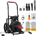 Heavy Duty Electric Drain Cleaner Machine, 100 Ft x 1/2 Inch Sewer Snake by Unknown