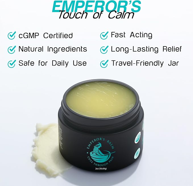 The Emperor's Balm Muscle Pain Relief Cream – Fast-Acting, Non-Greasy, - Image 5